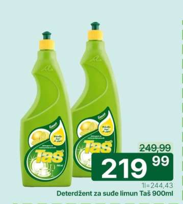 Deterdžent za sude limun Taš 900ml
