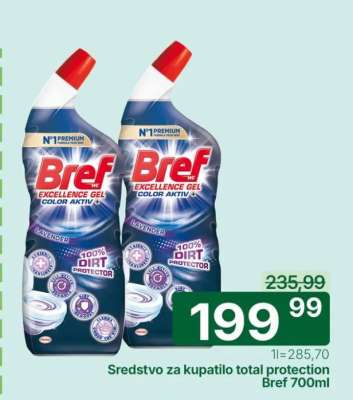 Sredstvo za kupatilo total protection Bref 700ml