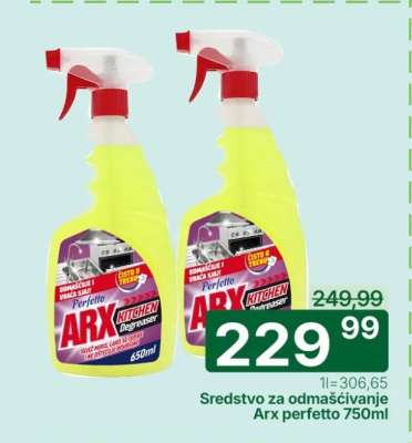 Sredstvo za odmašćivanje Arx perfetto 750ml