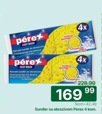 Šunder sa abrazivom Perex 4 kom.