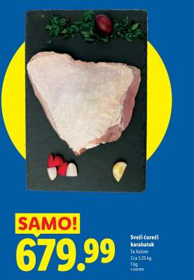 Sveži ćureći karabatak