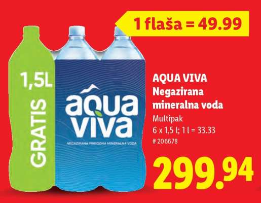 Aqua Viva Negazirana mineralna voda