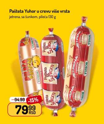 Pašteta Yuhor u crevu više vrsta