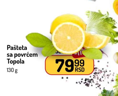 Pašteta sa povrćem Topola