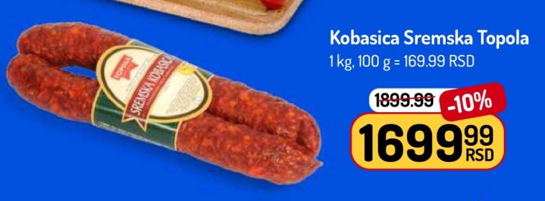 Kobasica sremska Topola