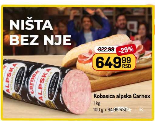 Kobasica alpska Carnex