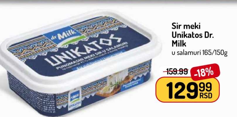 Sir meki Unikatos Dr. Milk