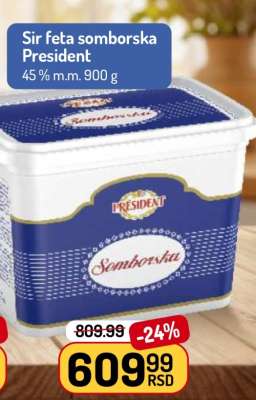 Sir feta somborska President