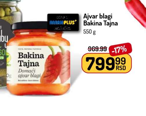 Ajvar blagi Bakina Tajna
