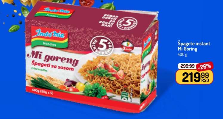 Špagete instant Mi Goreng