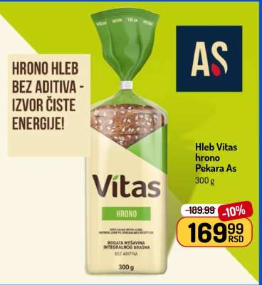 Hleb Vitas hrono Pekara As