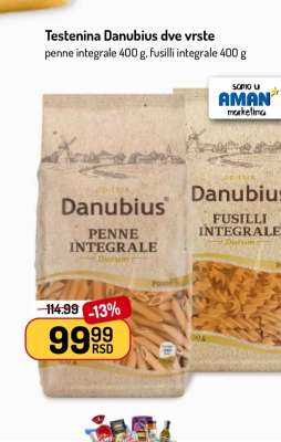 Testenina Danubius dve vrste