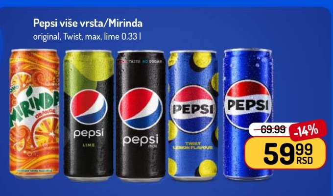 Pepsi više vrsta/Mirinda