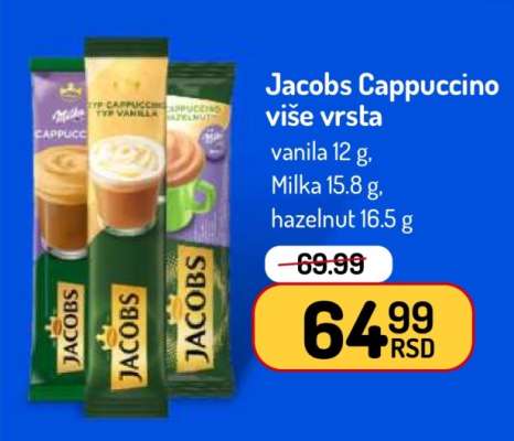 Jacobs cappuccino više vrsta