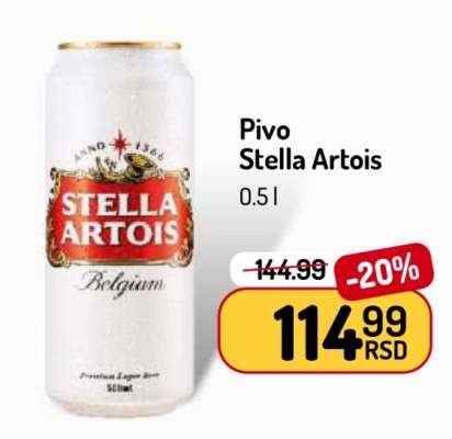 Pivo Stella Artois
