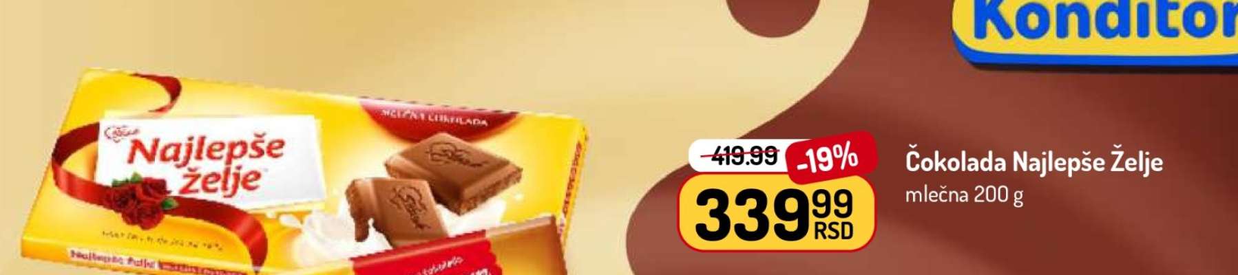 ČOKOLADA NAJLEPŠE ŽELJE