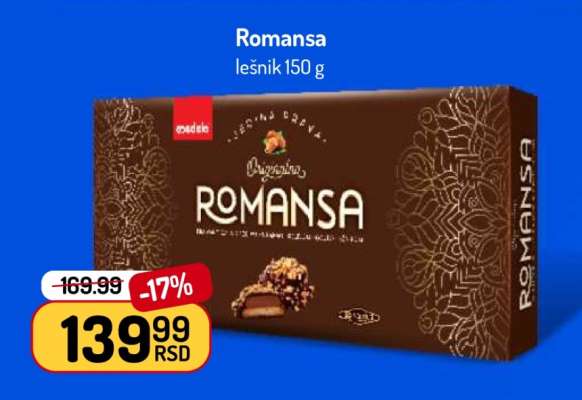 Romansa lešnik 150 g