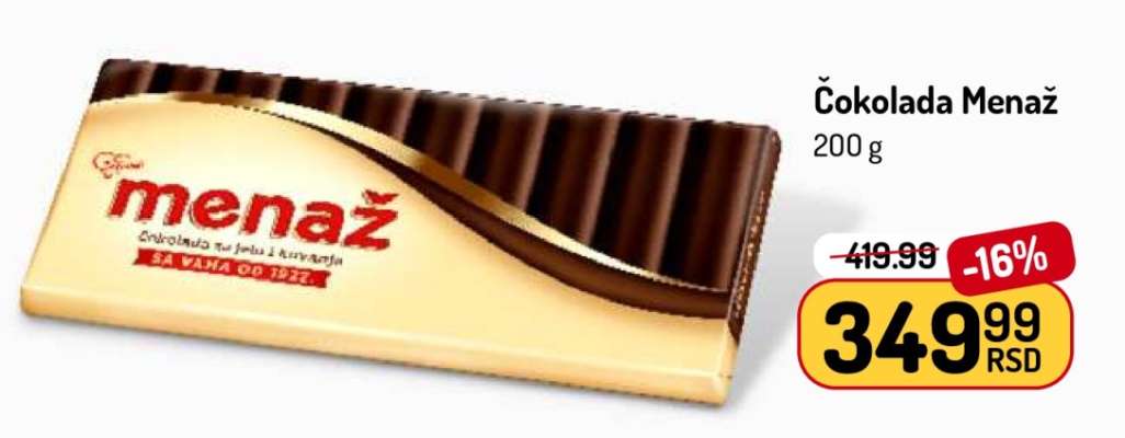 ČOKOLADA MENAŽ