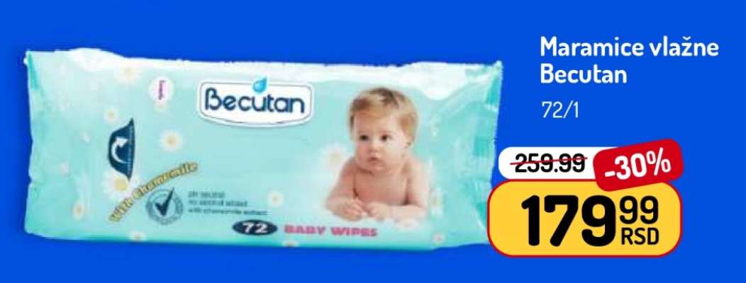 Maramice vlažne Becutan