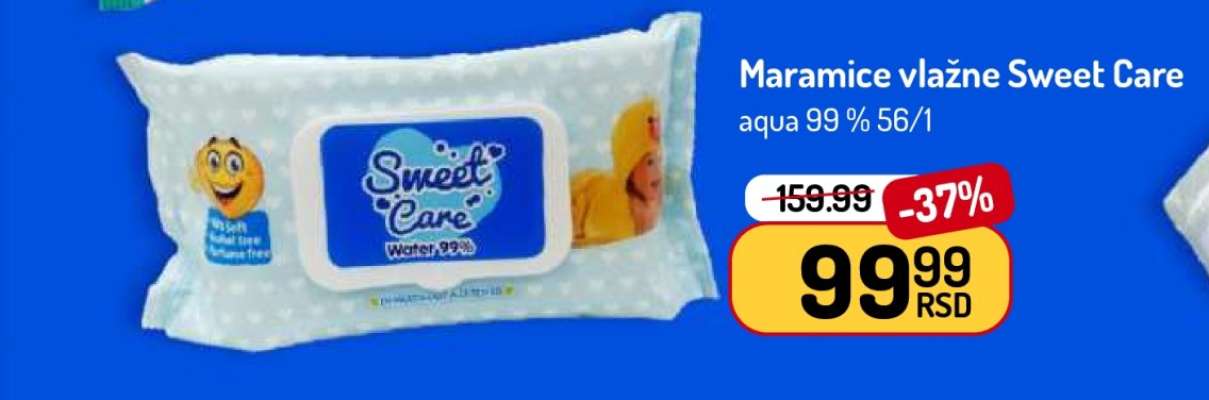 Maramice vlažne Sweet Care