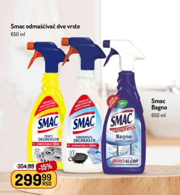 Smac odmašćivač dve vrste