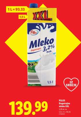 Pilos Dugotrajno mleko XXL