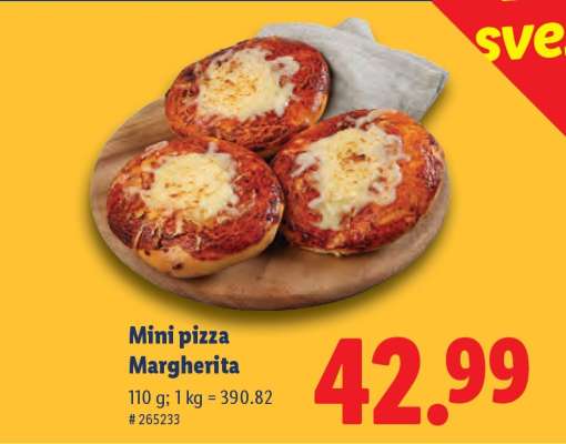 Mini pizza Margherita