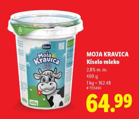 MOJA KRAVICA KISELO MLEKO