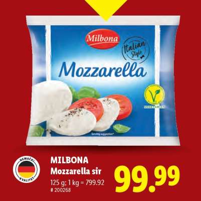 Milbona Mozzarella sýr