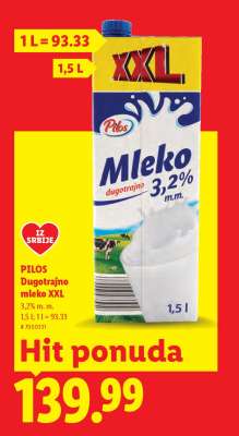 Pilos Dugotrajno mleko XXL