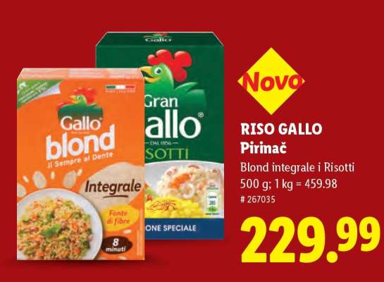 RISO GALLO Pirinač