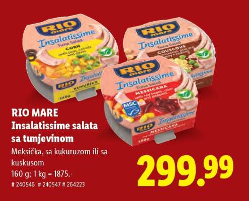 Rio Mare Insalatissime salata sa tunjevinom