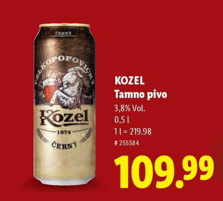 Kozel Tamno pivo