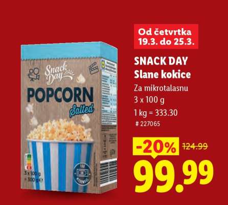 Snack Day Slane kokice