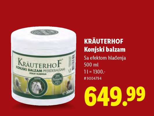 Krauterhof konjski balzam