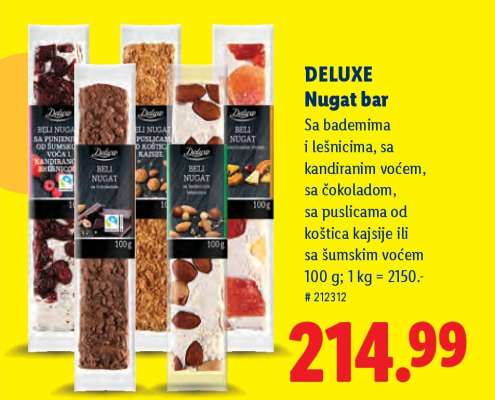 DELUXE Nugat bar