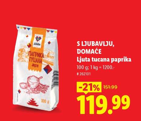 Ljuta tucana paprika