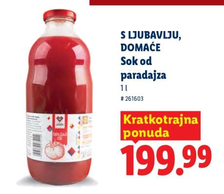 S ljubavlju, domaće Sok od paradajza