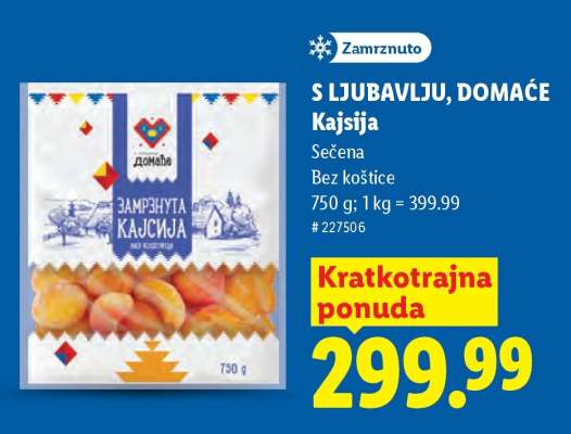 S ljubavlju, domaće Kajsija