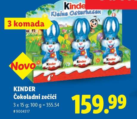 KINDER Čokoladni zečići