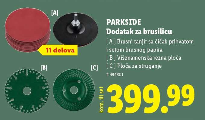 PARKSIDE Dodatak za brusilicu