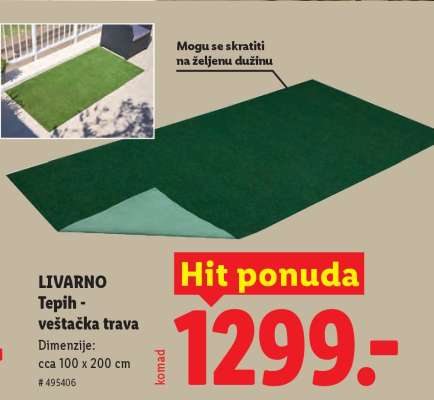 LIVARNO Tepih - veštačka trava