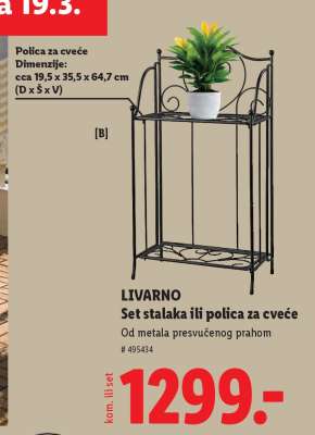 LIVARNO Set stalaka ili polica za cveće
