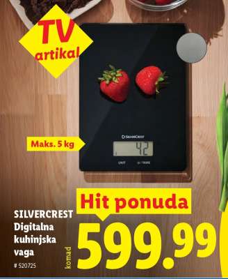 Silvercrest Digitalna kuhinjska vaga