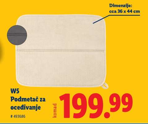 Podmetač za oceđivanje