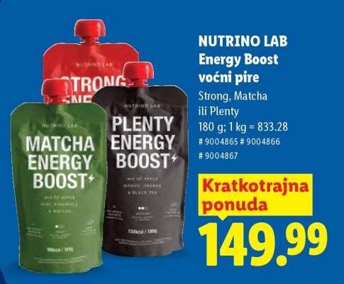 NUTRINO LAB Energy Boost voćni pire