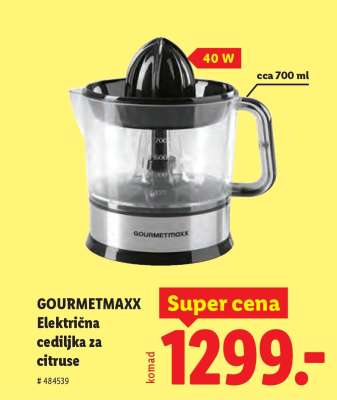 GOURMETmaxx Električna cediljka za citruse