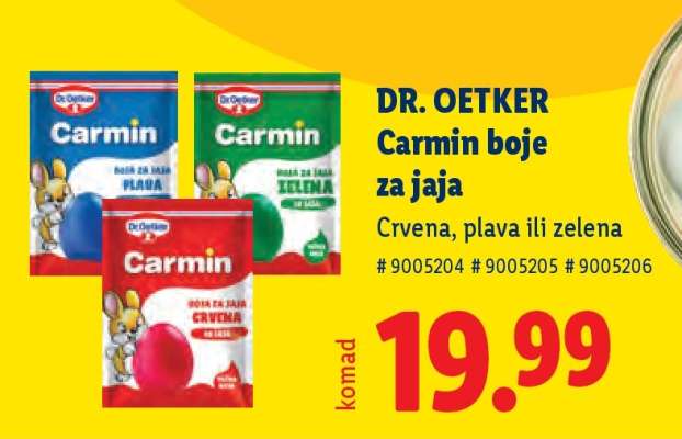 DR. OETKER Carmin boje za jaja