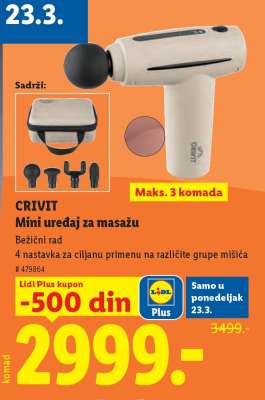 CRIVIT Mini uređaj za masažu