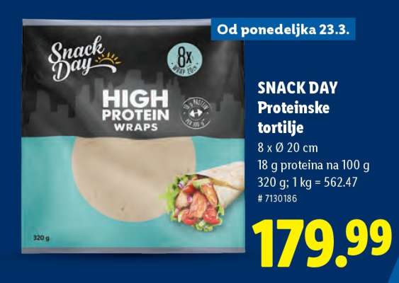 Snack Day Proteinske tortilje